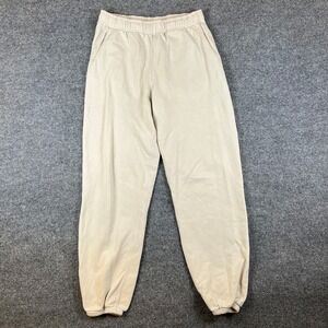 Buck Mason Sweatpants Mens S White Joggers French Terry Fleece Welterweight